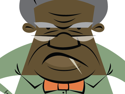 Angry old man is angry. angry branding dude identity illustration man old