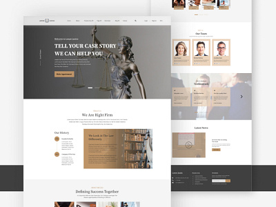 Law agency / Attorney legal web template