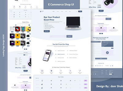 Product Shop Landing Page UI/UX bootstrap template commercial website creative design creative ui dashboard design e commerce web tamplate ecommerce landing page design product ui ui ui design uidesign uiux website design