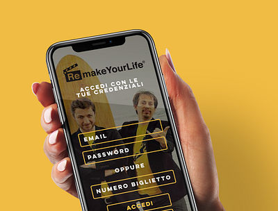 Remake Your Life App mockup app app design design minimal website