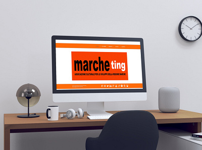 AC Marcheting website MockUp branding design logo minimal ui web website