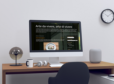 arte da vivere mockup blog blog design branding minimal web web design webdesign website website design