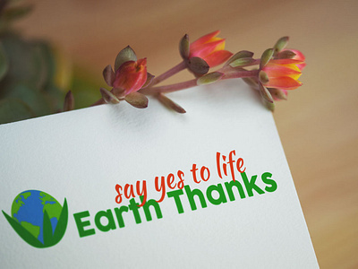 Earth Thanks Logo Mockup