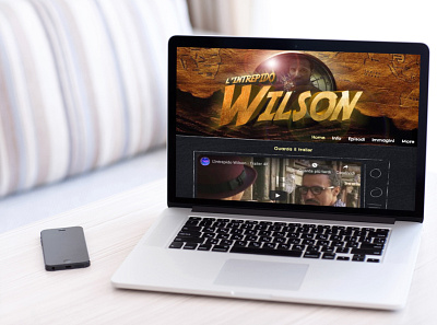 Intrepido wilson website mockup branding film film website mockup web web design website website concept