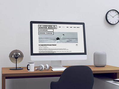 kaspar hauser website mockup