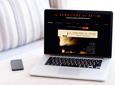 Venditore di attimi website mockup branding design layout layout design minimal mockup web web design website website design