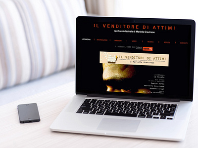 Venditore di attimi website mockup