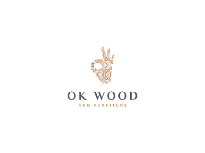 OK Wood and Furniture branding clean design furniture furniture logo furniture store logo logo design logo design branding logo designer logo designer for hire