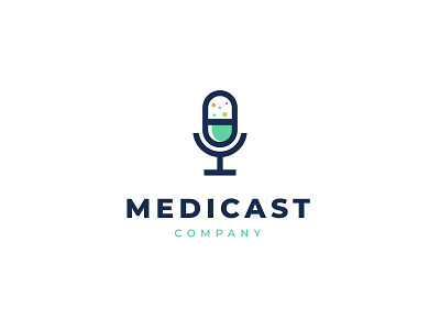 Healthcare Podcast branding clean colorful design for sale logo logo design logo design branding medical logo podcast logo