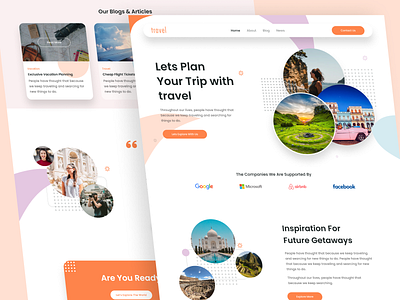 Travel Website Landing Page