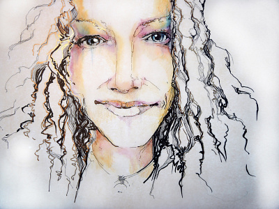 Sally artwork drawingart illustration illustrations pen and ink portrait