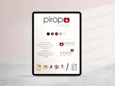 BRANDBOARD PIROPO DIGITAL branding design logo