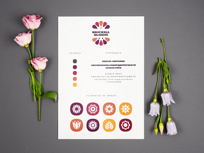 BRANDBOARD BRICKELL BLOOM branding design logo