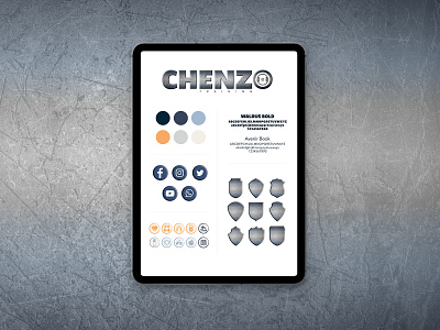 BRANDBOARD CHENZO TRAINING branding design logo