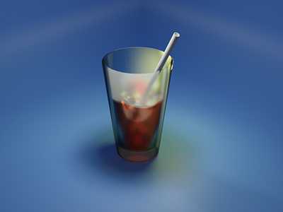 Glass Cup 3D Design