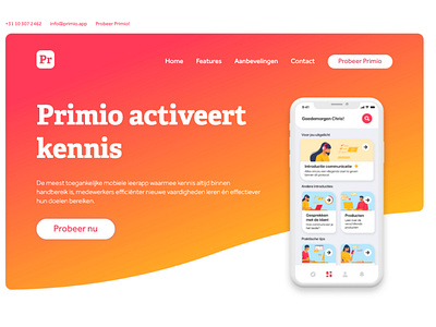 Primio Landingpage