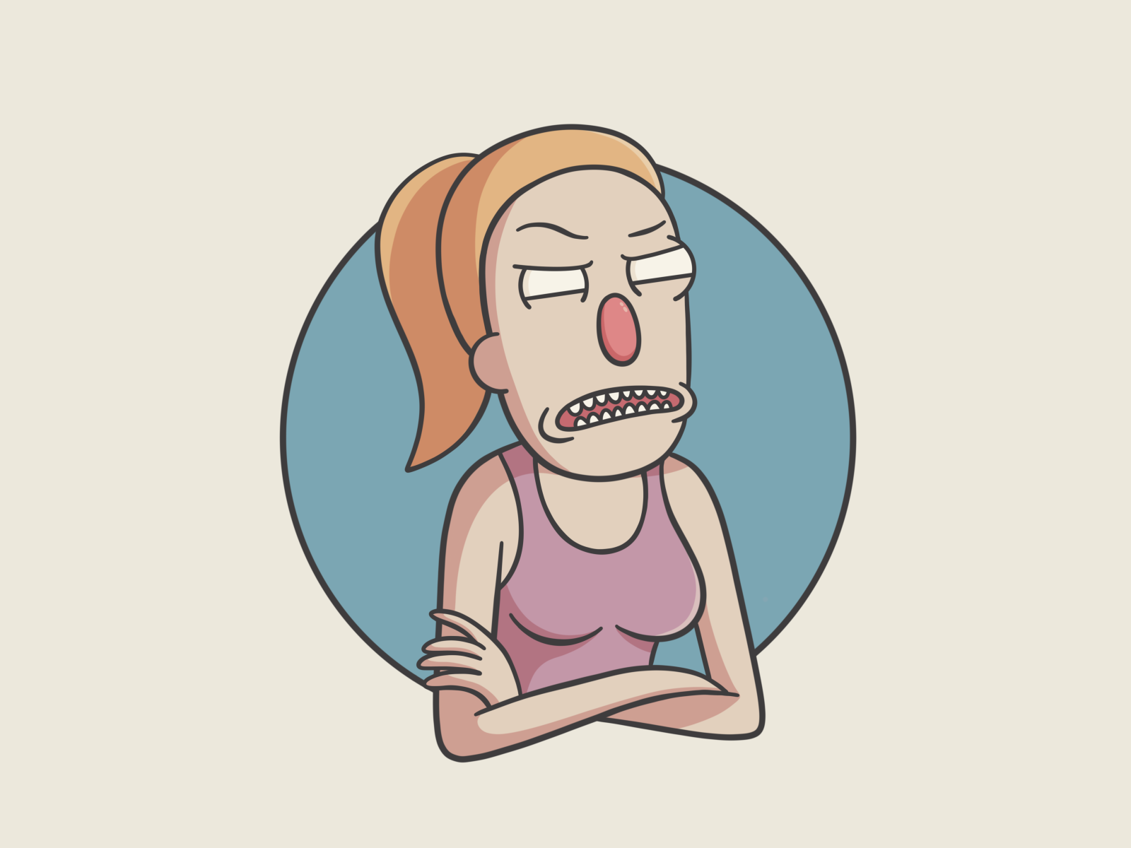 Rick and Morty - Summer Smith adult swim character character design illustration rick and morty summer summer smith