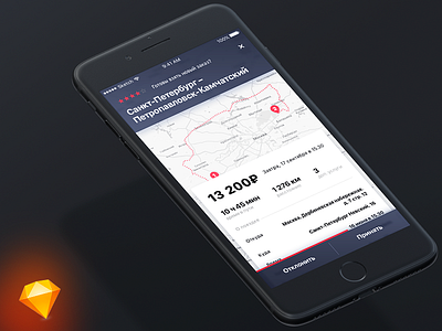 Daily UI 41. DriveMe Mobile Taxi App for Drivers. app card daily daily ui dark design mobile prototype sketch trip ui