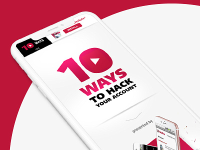 10 Ways to Hack you - Promo Website 2018 daily landing main mobile promo red safe secure start ui website
