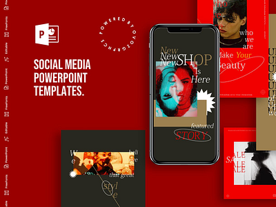 Social Media PowerPoint Template advertising art blog blogger branding design elegant instagram instagram posts instagram stories instagram stories pack instagram stories template instagram story template instagram template modern posts social media social media pack social media template social media templates