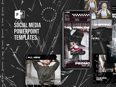 Social Media PowerPoint Template advertising art blog blogger branding design elegant instagram instagram posts instagram stories instagram stories pack instagram stories template instagram story template instagram template modern posts social media social media pack social media template social media templates