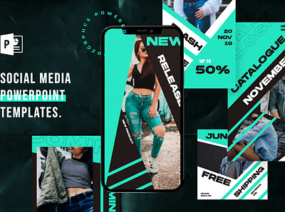 Social Media PowerPoint Template advertising art blog blogger branding design elegant instagram instagram posts instagram stories instagram stories pack instagram stories template instagram story template instagram template modern posts social media social media pack social media template social media templates