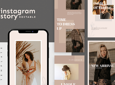 Instagram Story Template advertising boys branding design girl hypebeast illustration instagram instagram post instagram stories instagram template logo social media social media design social media pack social media templates socialmedia template ui youth