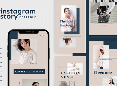 Instagram Story Template advertising boys branding design girl hypebeast illustration instagram instagram post instagram stories instagram template logo social media social media design social media pack social media templates socialmedia template ui youth