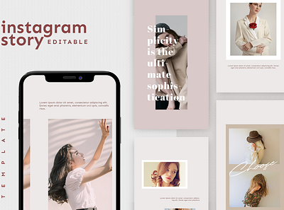 Instagram Story Template advertising boys branding design girl hypebeast illustration instagram instagram post instagram stories instagram template logo social media social media design social media pack social media templates socialmedia template ui youth