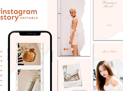 Instagram Story Template advertising boys branding design girl hypebeast illustration instagram instagram post instagram stories instagram template logo social media social media design social media pack social media templates socialmedia template ui youth