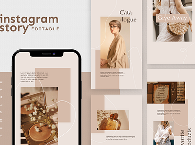 Instagram Story Template advertising boys branding design girl hypebeast illustration instagram instagram post instagram stories instagram template logo social media social media design social media pack social media templates socialmedia template ui youth