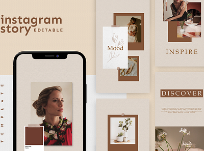 Instagram Story Template advertising boys branding design girl hypebeast illustration instagram instagram post instagram stories instagram template logo social media social media design social media pack social media templates socialmedia template ui youth