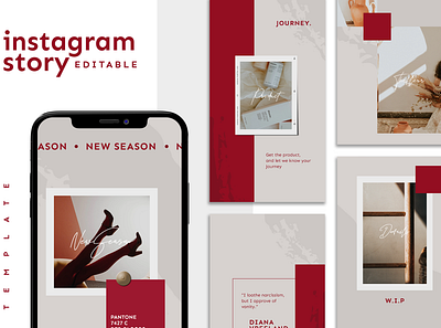 Instagram Story Template advertising boys branding design girl hypebeast illustration instagram instagram post instagram stories instagram template logo social media social media design social media pack social media templates socialmedia template ui youth