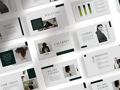 Charmy - Presentation Template advertising boys branding design girl hypebeast illustration instagram instagram post instagram stories instagram template logo social media social media design social media pack social media templates socialmedia template ui youth