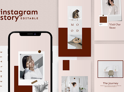 Instagram Story Template advertising boys branding design girl hypebeast illustration instagram instagram post instagram stories instagram template logo social media social media design social media pack social media templates socialmedia template ui youth