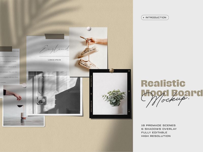 Moodboard Mockup by Hardworst Studio on Dribbble