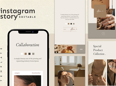 Instagram Story Template advertising boys branding design girl hypebeast illustration instagram instagram post instagram stories instagram template logo social media social media design social media pack social media templates socialmedia template ui youth