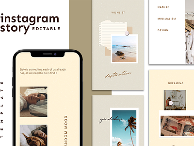 Instagram Story Template advertising boys branding design girl hypebeast illustration instagram instagram post instagram stories instagram template logo social media social media design social media pack social media templates socialmedia template ui youth