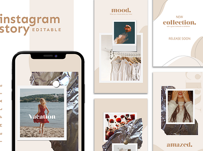 Instagram Story Template advertising boys branding design girl hypebeast illustration instagram instagram post instagram stories instagram template logo social media social media design social media pack social media templates socialmedia template ui youth