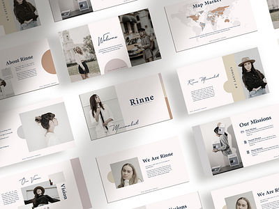 Rinne - Presentation Template advertising boys branding design girl hypebeast illustration instagram instagram post instagram stories instagram template logo social media social media design social media pack social media templates socialmedia template ui youth