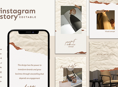 Instagram Story Template advertising boys branding design girl hypebeast illustration instagram instagram post instagram stories instagram template logo social media social media design social media pack social media templates socialmedia template ui youth