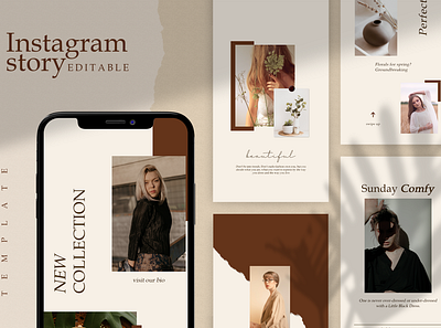 Instagram Story Template advertising boys branding design girl hypebeast illustration instagram instagram post instagram stories instagram template logo social media social media design social media pack social media templates socialmedia template ui youth