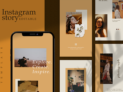 Instagram Story Template advertising boys branding design girl hypebeast illustration instagram instagram post instagram stories instagram template logo social media social media design social media pack social media templates socialmedia template ui youth