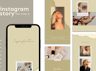 Instagram Story Template advertising boys branding design girl hypebeast illustration instagram instagram post instagram stories instagram template logo social media social media design social media pack social media templates socialmedia template ui youth