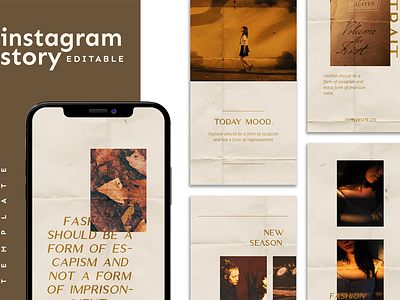 Instagram Story Template advertising boys branding design girl hypebeast illustration instagram instagram post instagram stories instagram template logo social media social media design social media pack social media templates socialmedia template ui youth