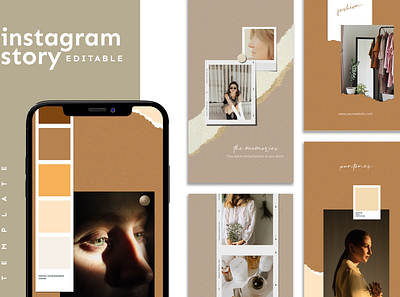 Instagram Story Template advertising boys branding design girl hypebeast illustration instagram instagram post instagram stories instagram template logo social media social media design social media pack social media templates socialmedia template ui youth