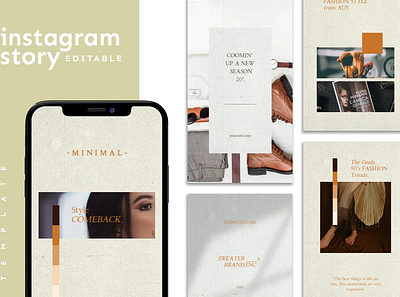 Instagram Story Template advertising boys branding design girl hypebeast illustration instagram instagram post instagram stories instagram template logo social media social media design social media pack social media templates socialmedia template ui youth