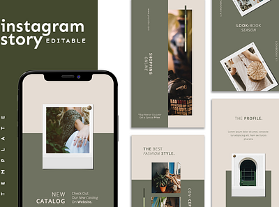 Instagram Story Template advertising boys branding design girl hypebeast illustration instagram instagram post instagram stories instagram template logo social media social media design social media pack social media templates socialmedia template ui youth