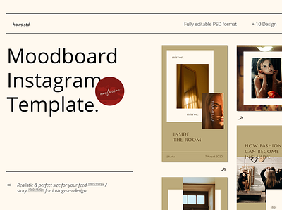 Moodboard Instagram Template advertising branding clean design digital event graphic instagram instagram stories instagram template instastory promotions snapgram social social media social media pack social network socialmedia template templatedesign