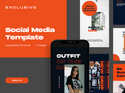 Social Media Template advertising branding design digital graphic instagram instagram stories instagram template instastory media snapgram social social media social media design social media pack social media templates template templatedesign